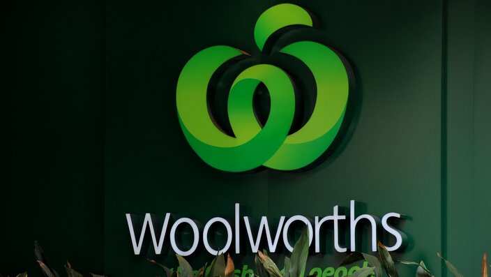 Woolworths signage outside a store in Sydney