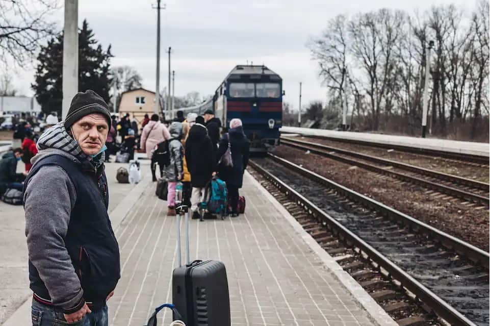 housands of people have fled the Donbass, a region in the east of the country. Credit: Europa Press News