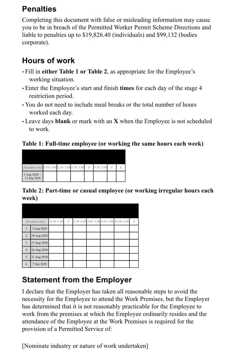 Format surat keterangan izin kerja (2)