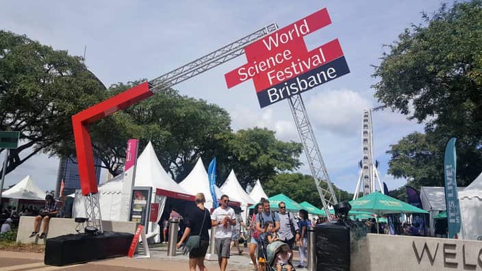 Worl Science Festival arch