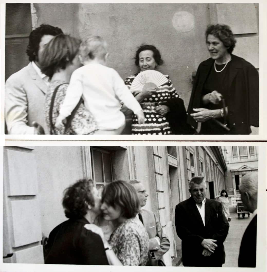 Saying goodbye to the Italian family