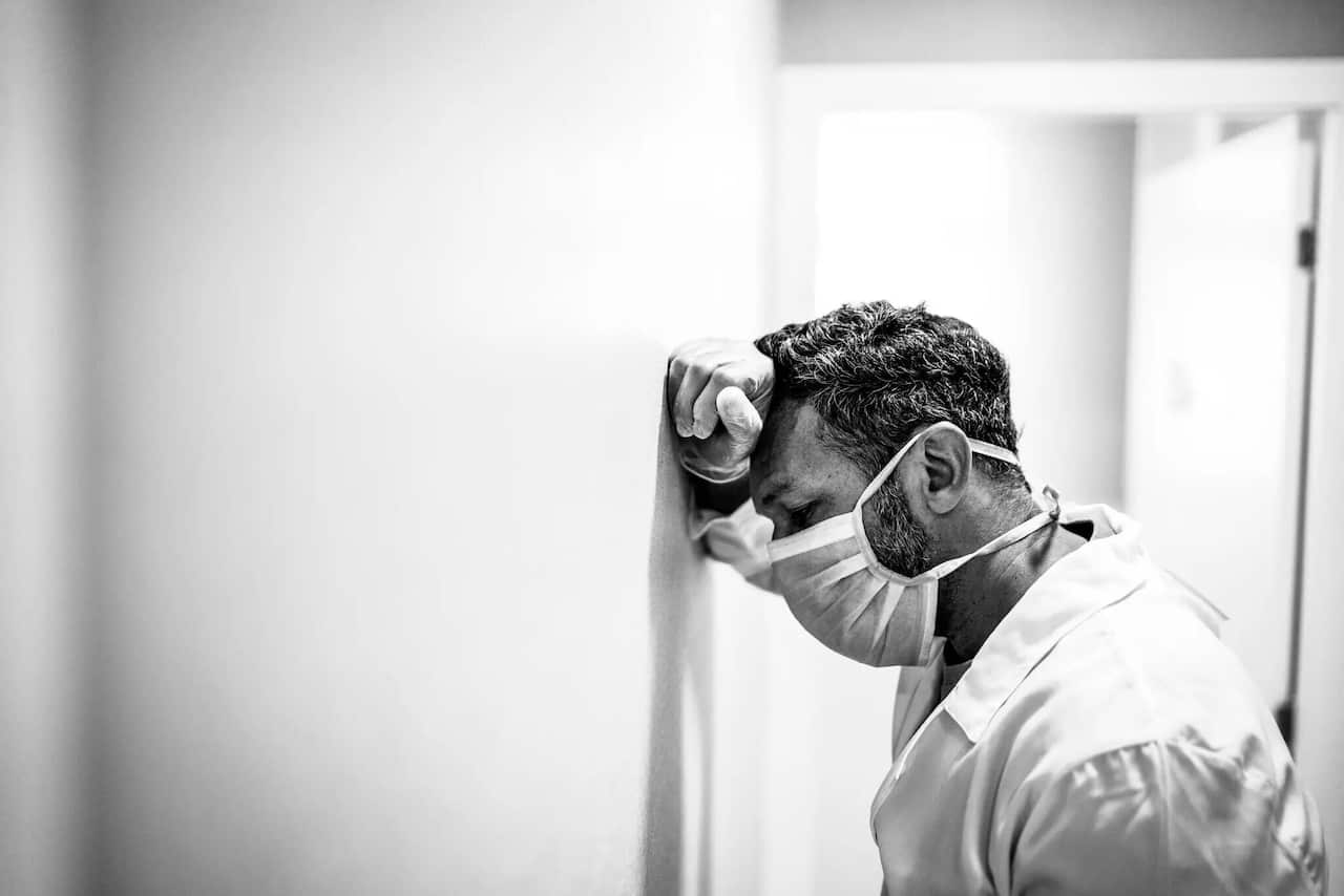 Medical staff were exhausted during the last wave of COVID-19.