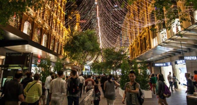 Canopy of Light at Pitt St, Sydney