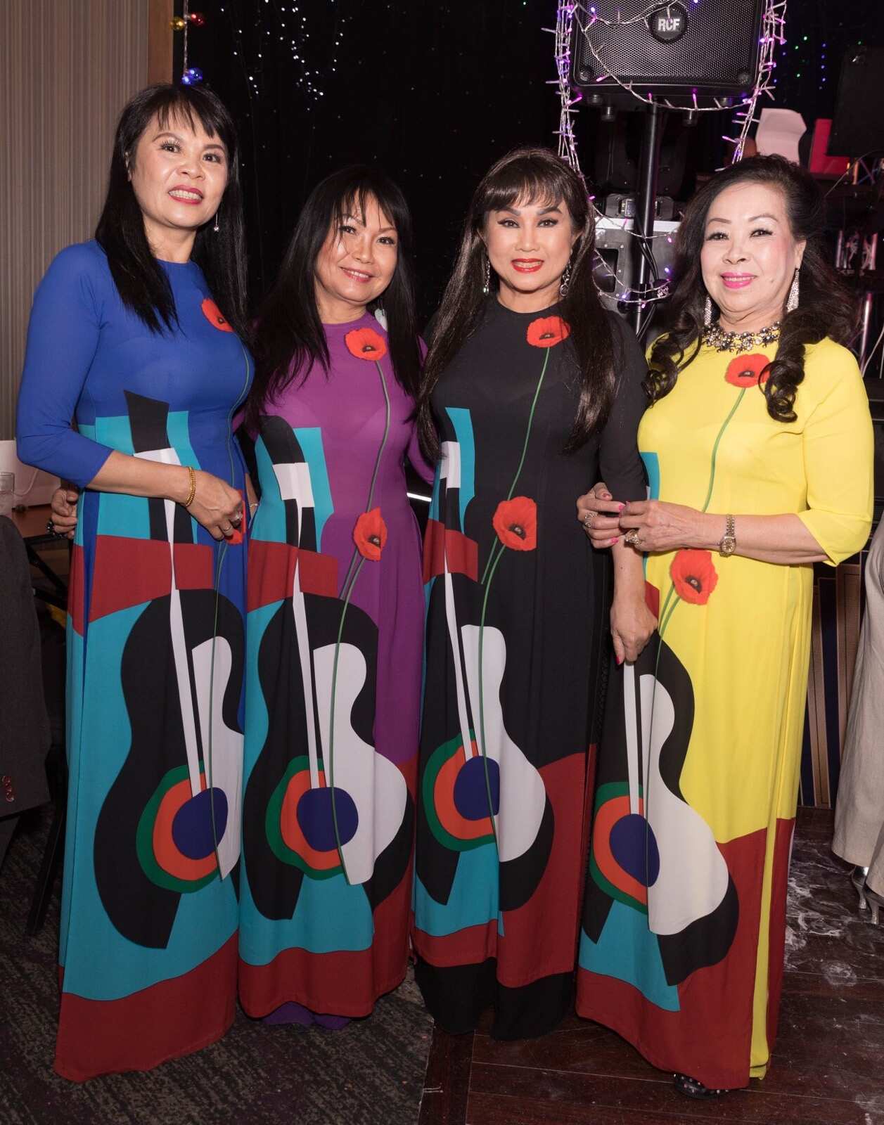 Từ trái: Xuân Đào, Kim Phượng, Sơn Ca, Tô Châu