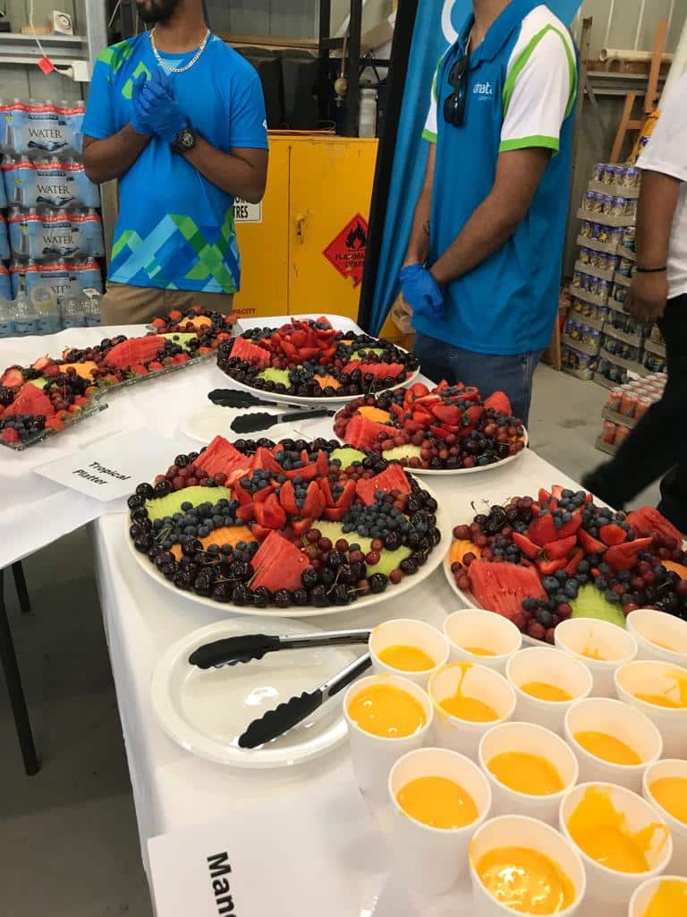 Food being served