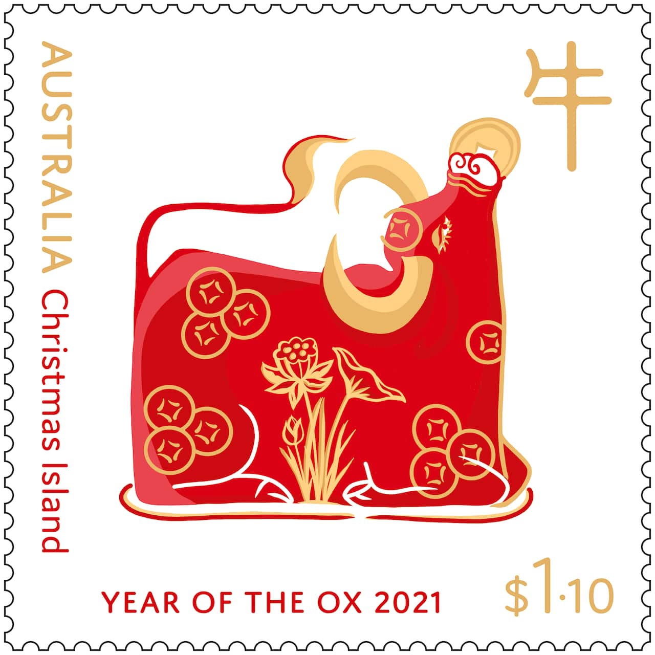 Australia Post released a set of new stamps to celebrate Year of Ox.