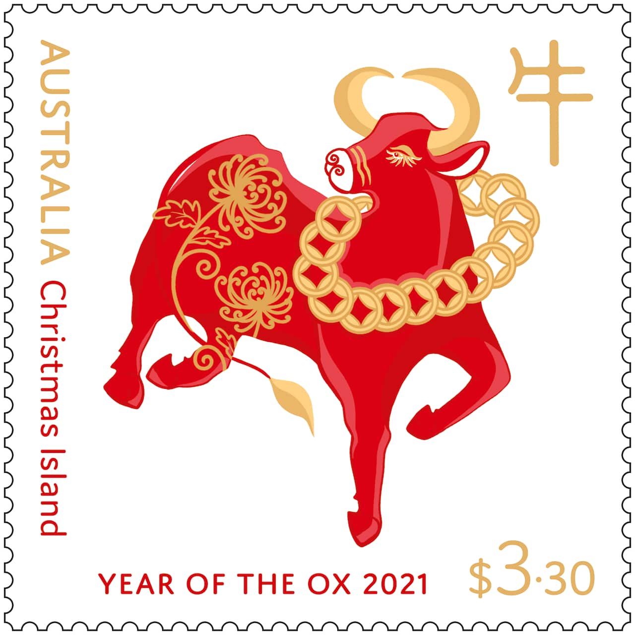 Australia Post released a set of new stamps to celebrate Year of Ox.