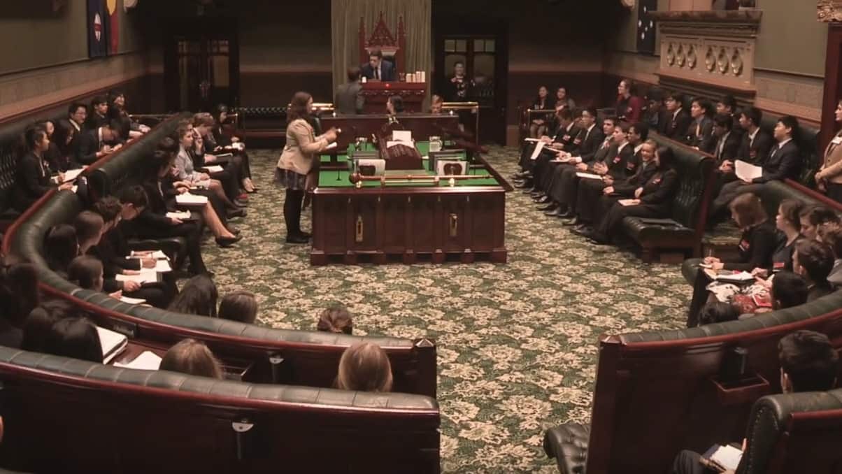 Inside view of NSW Youth Parliament
