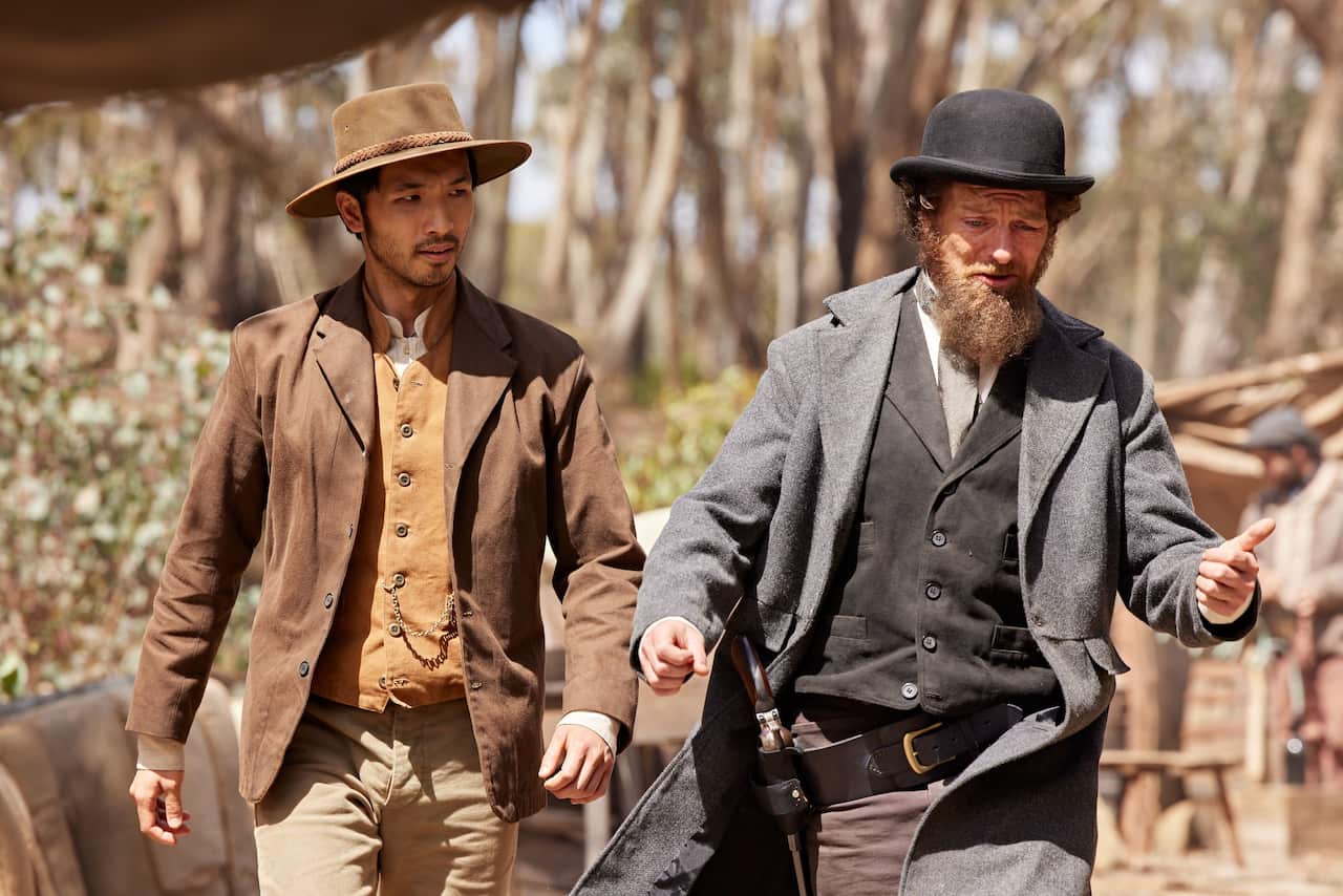 Yoson An plays the headman of a Chinese mining camp in New Gold Mountain.