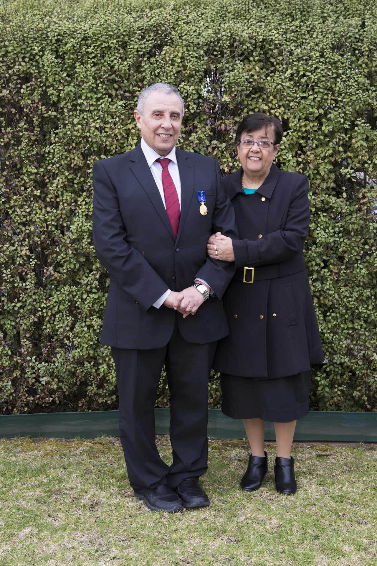 Dr. Samir Ibrahim with his wife Yosr Samir