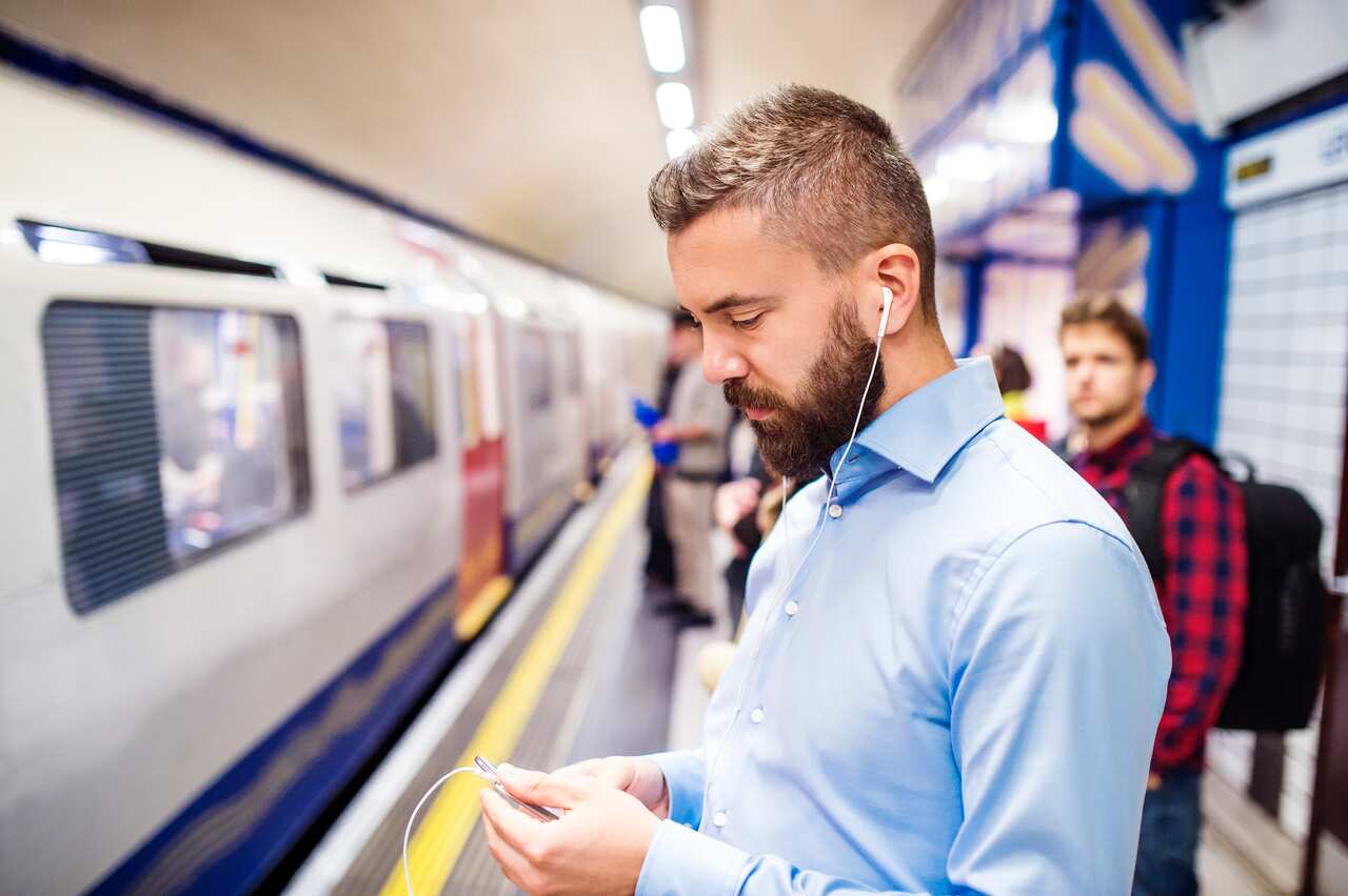 Young men in subway