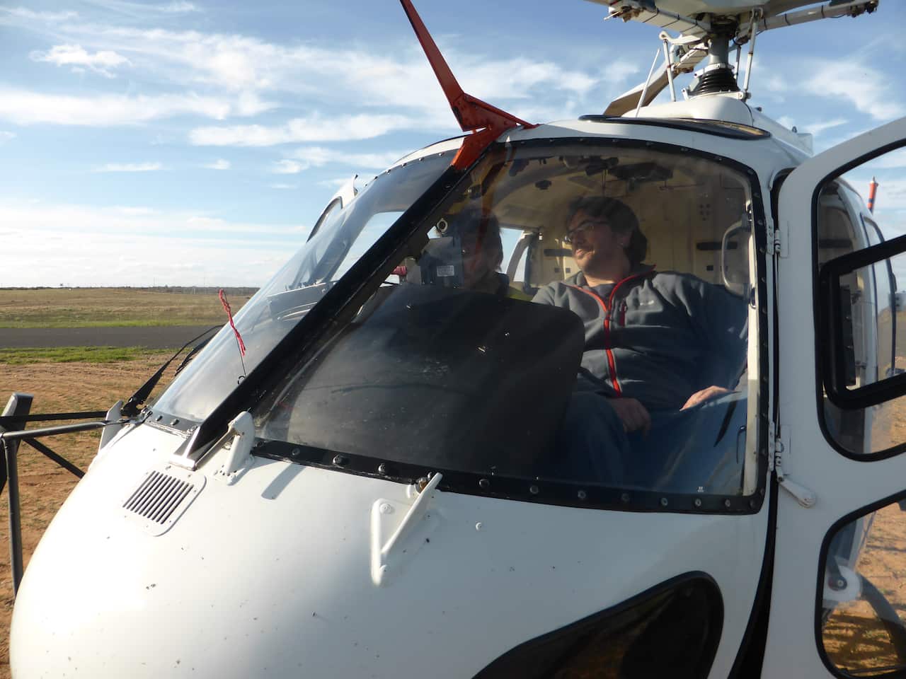 Alan Yusen Ley Cooper about to go to work. 