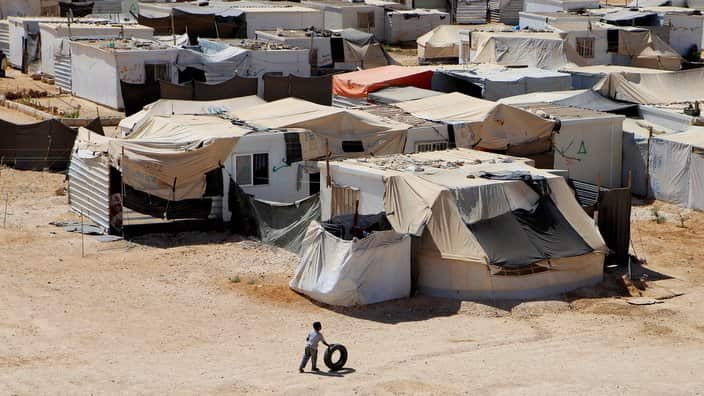 Zaatari refugee camp, in Mafraq, Jordan