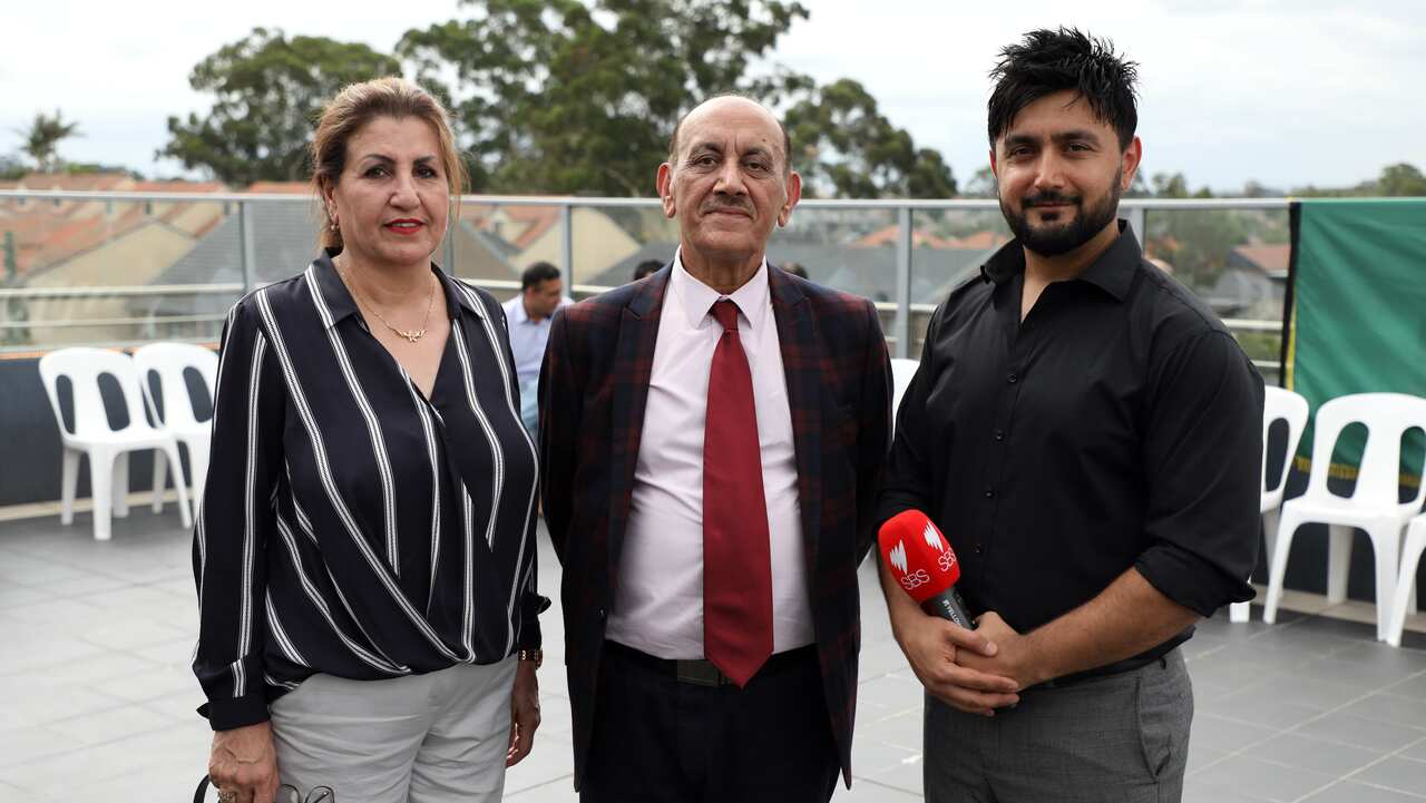 From left, Khadeja Khatiz, Zalmai Khatiz,Abdullah Alikhil