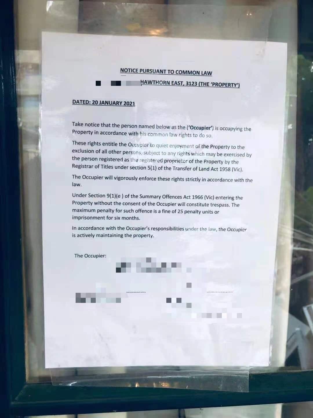 Squatter moves into Hawthorn East property while Chinese owner stuck overseas