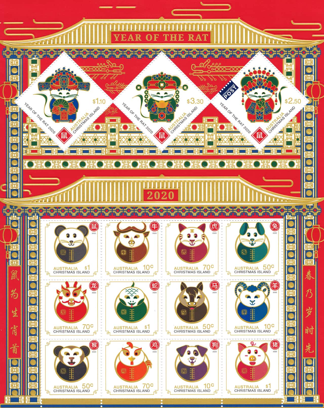 Year of the Rat 2020 stamp sheetlet