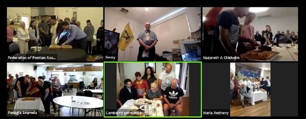 Pontians' zoom pita gathering