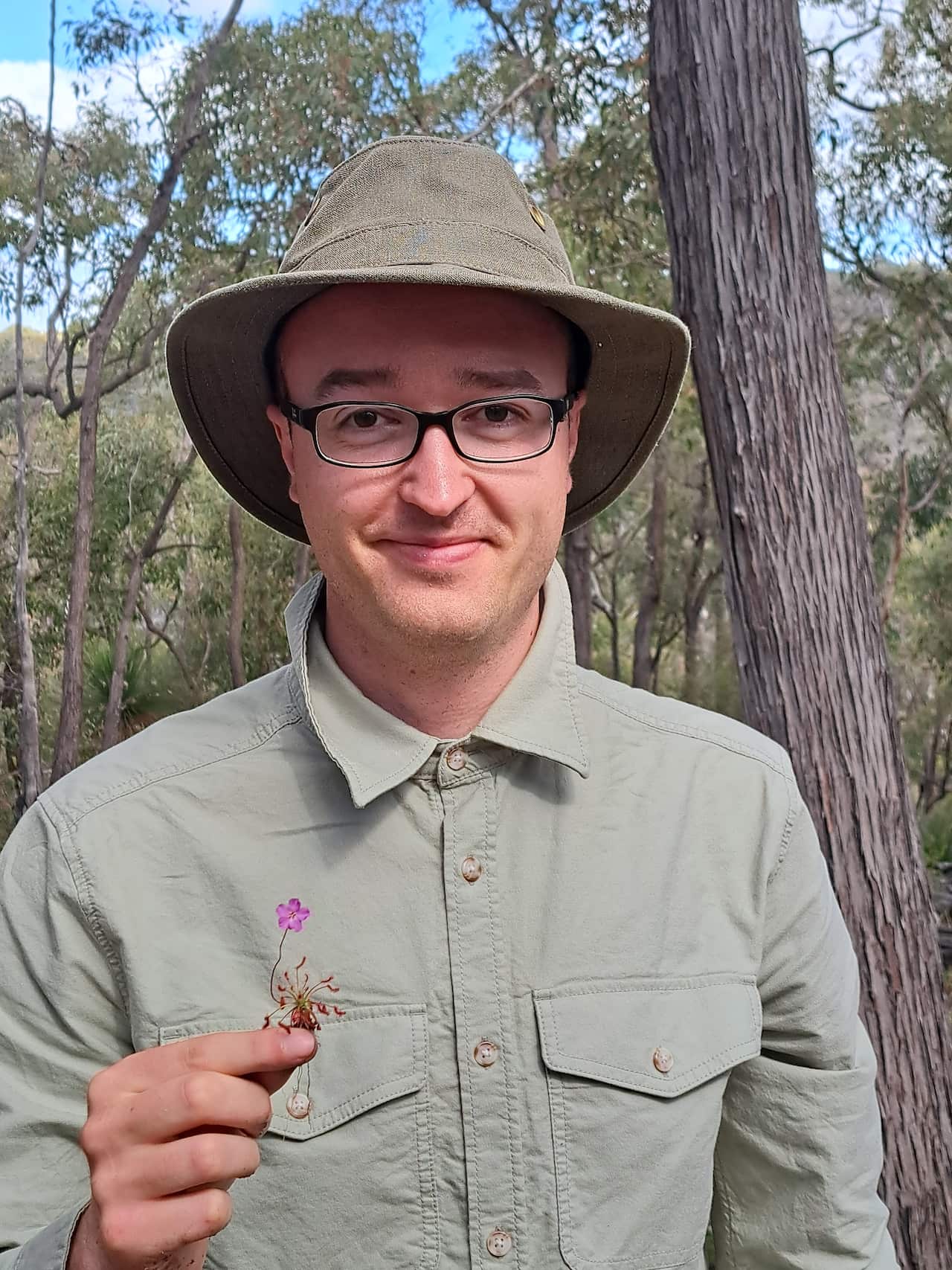 10. Thilo Alexander Krueger with Drosera silvicola. © Amanda Bourne.jpg