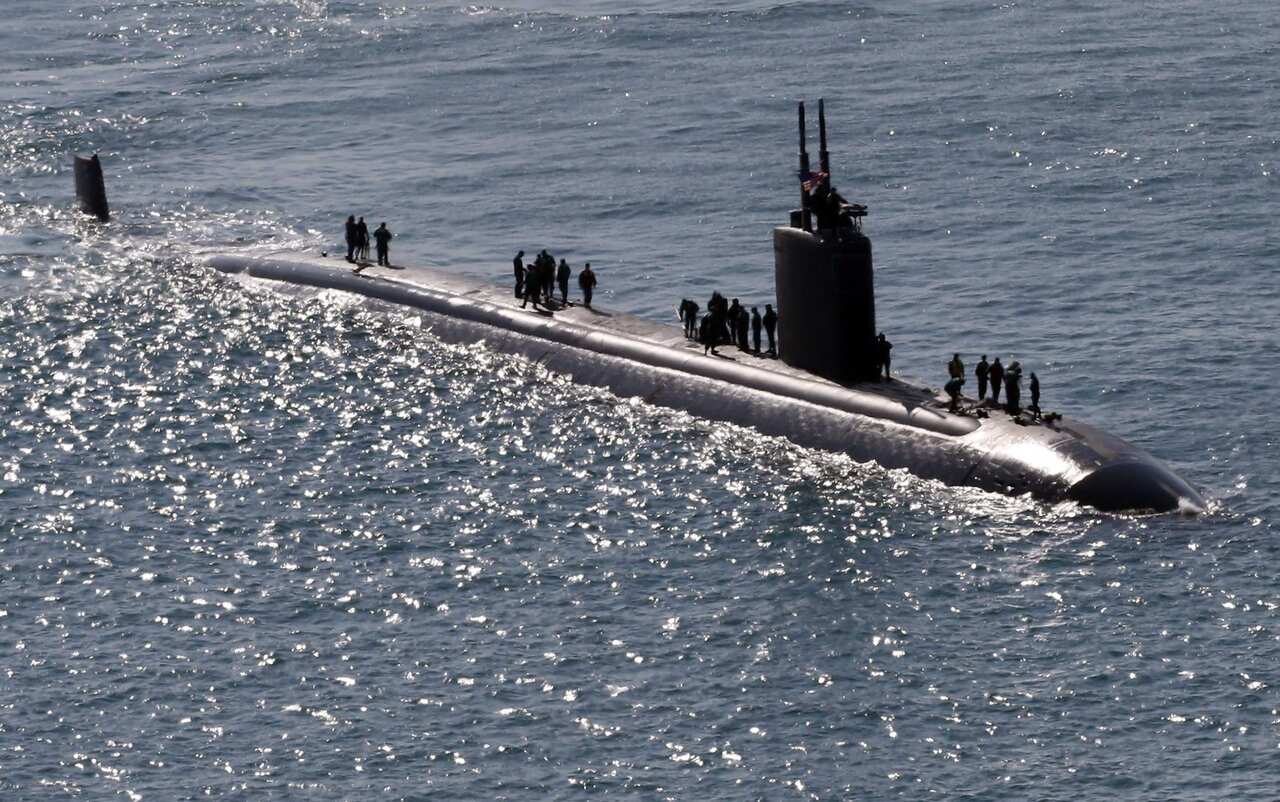 U.S. nuclear submarine joins combined drill