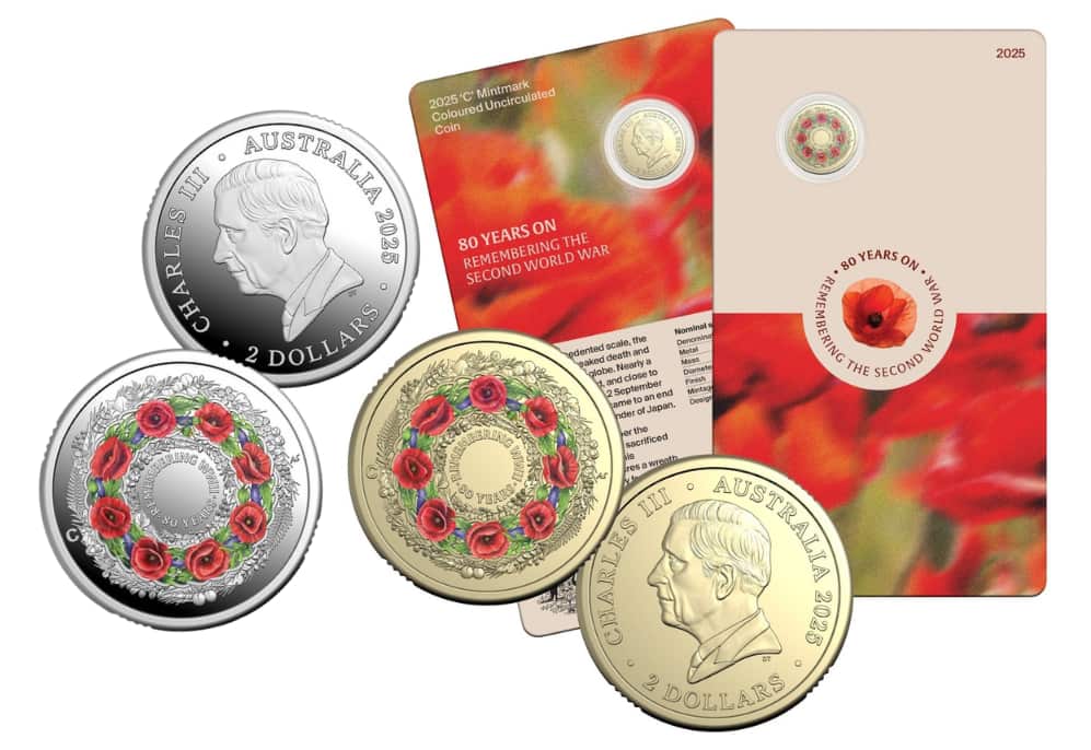 Two coins have been released to commemorate 80 years since the end of World War II