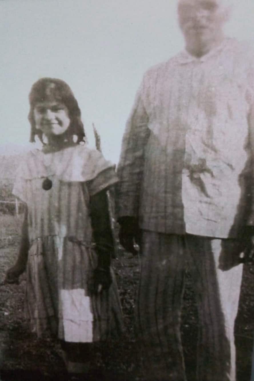Ally Bahadur Khan with her daughter Lillian Ezeem Khan.