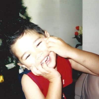 Sheldon Riley as a child