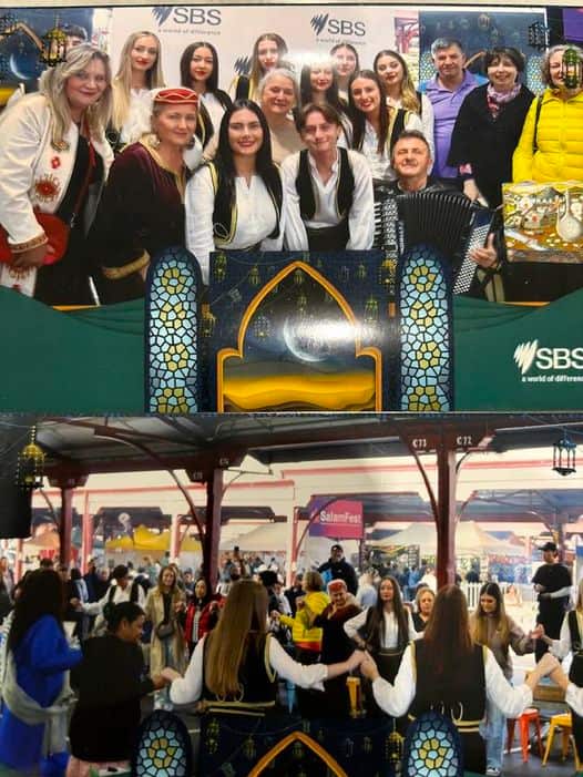 Učesnici festivala kao gosti SBS-a, Sa KUD-om Dukat u zajedničko kolo, SalamFest, 13. april 2024.jpg