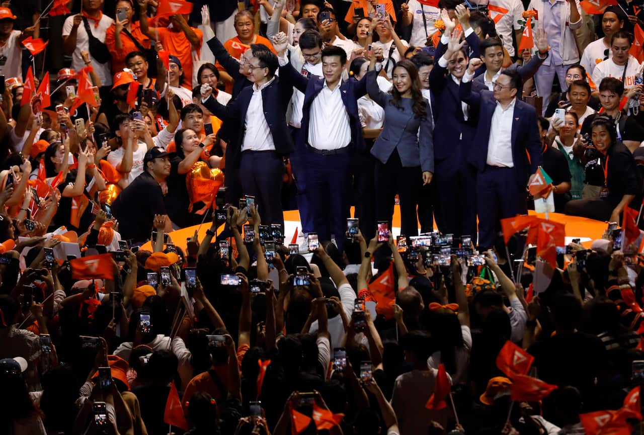 People's Party campaign rally ahead of Thailand's general elections
