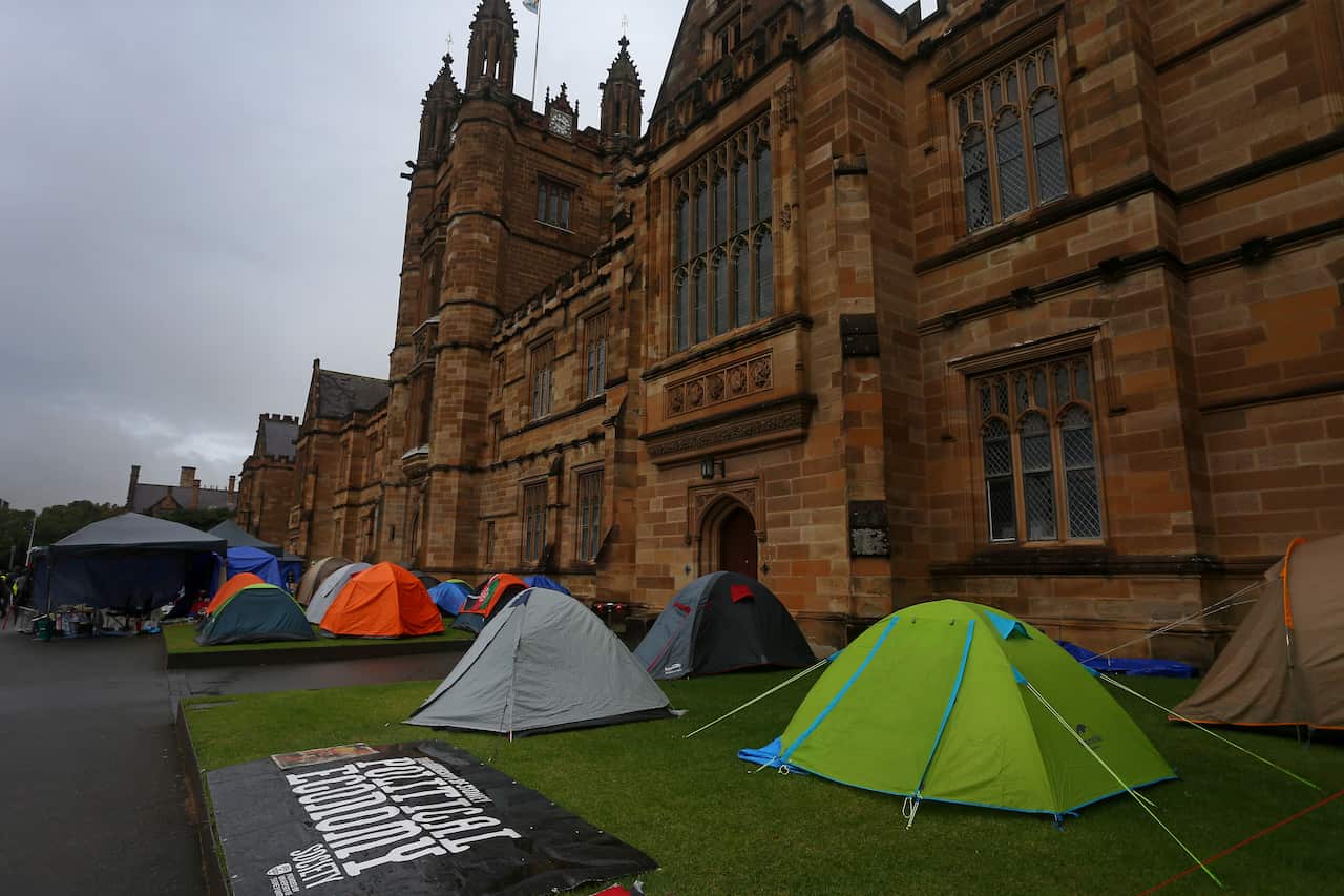 Protesters Descend On Sydney University As Israel-Gaza War Sows Division