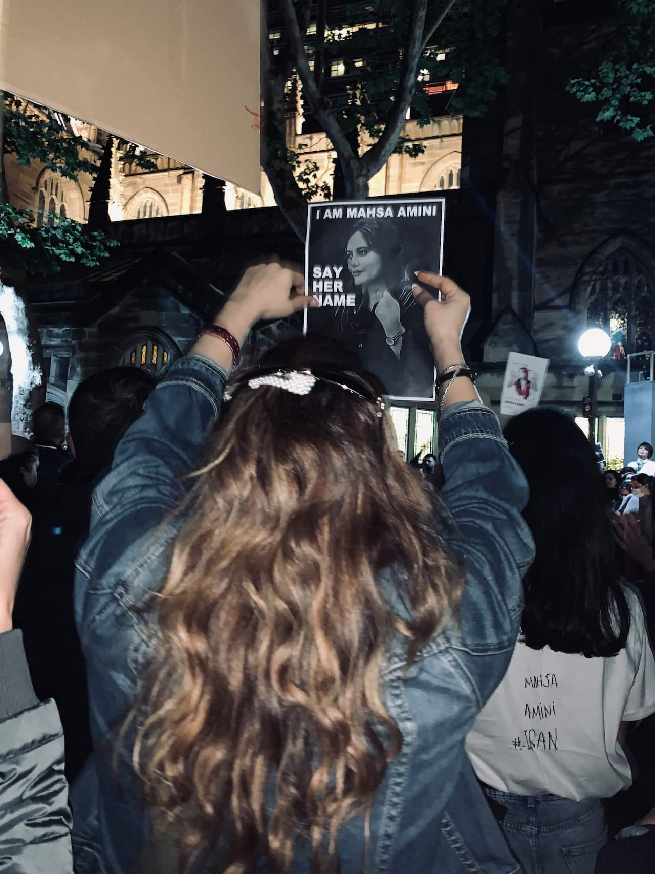Sydney Town Hall protest for Mahsa Amini 