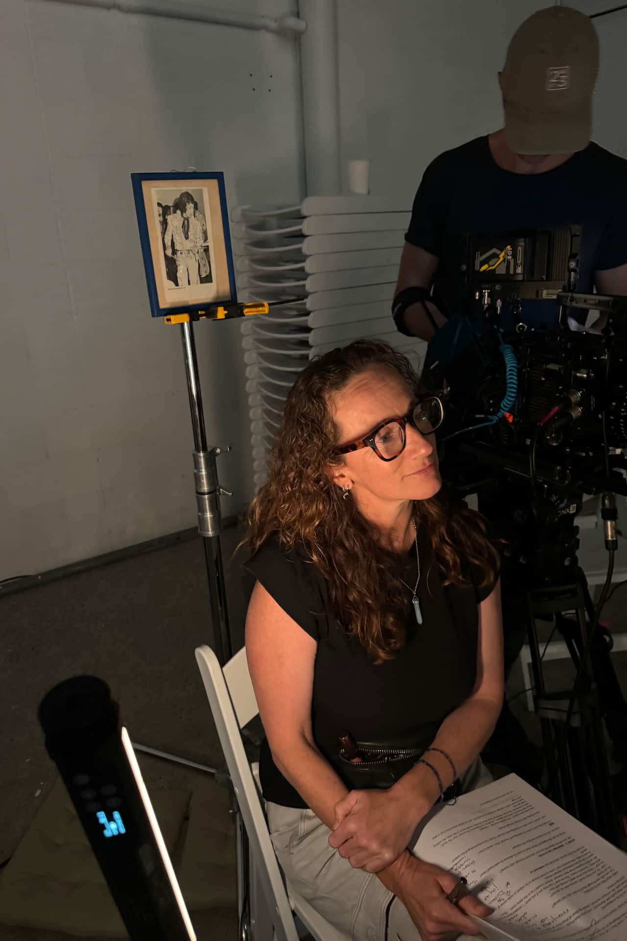 Director Mariel Thomas behind the scenes of 'We Are Jeni'.