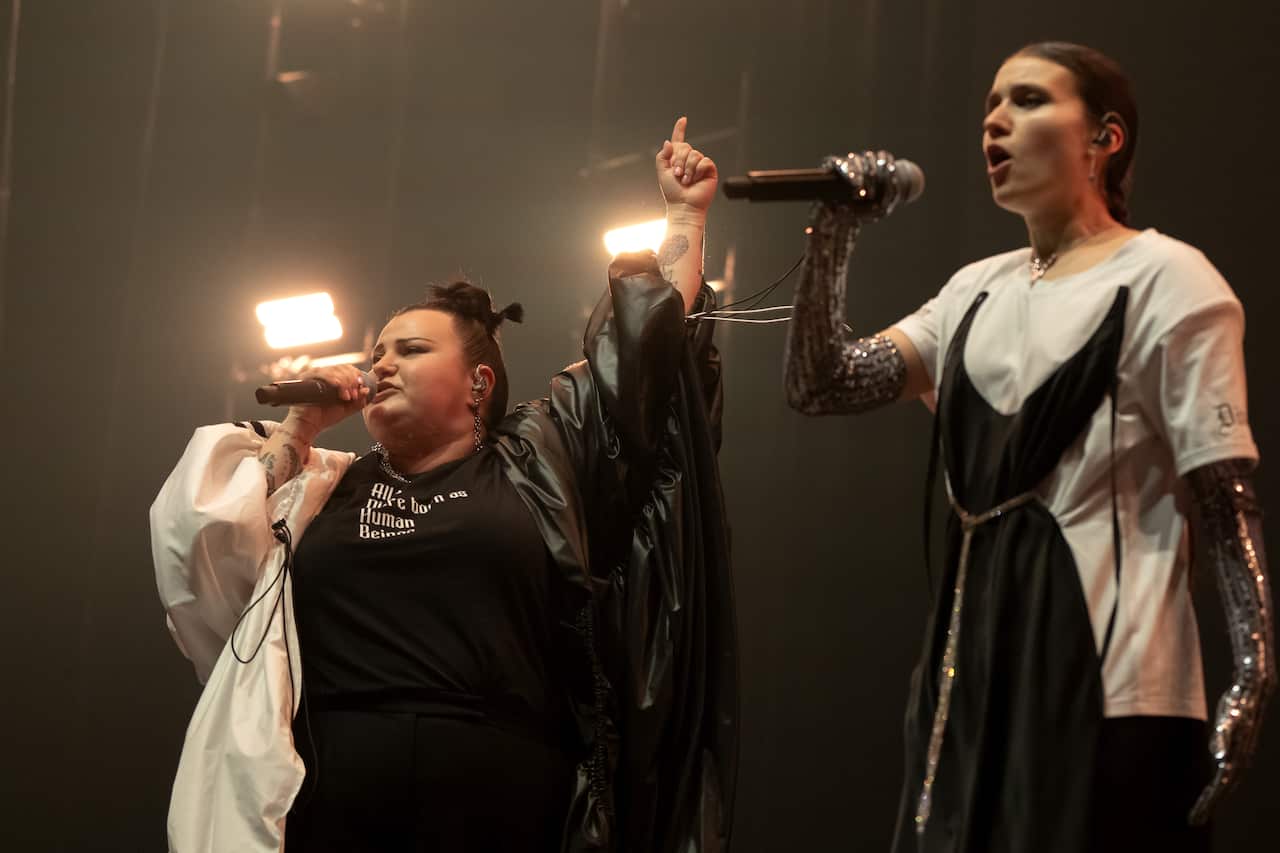 Joost Klein and others during Eurovision in Concert