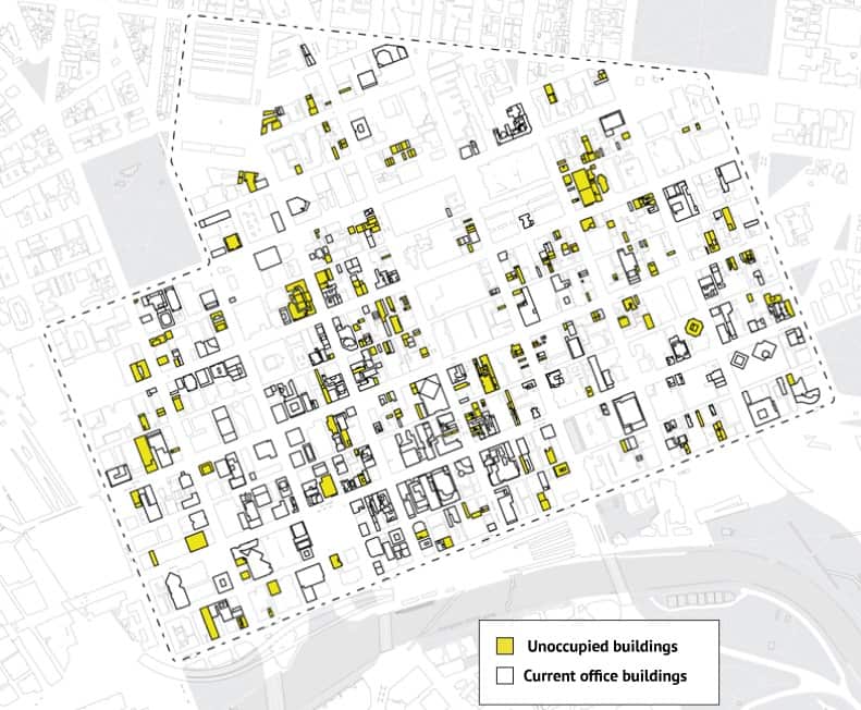 Office buildings built before 1990 in Melbourne