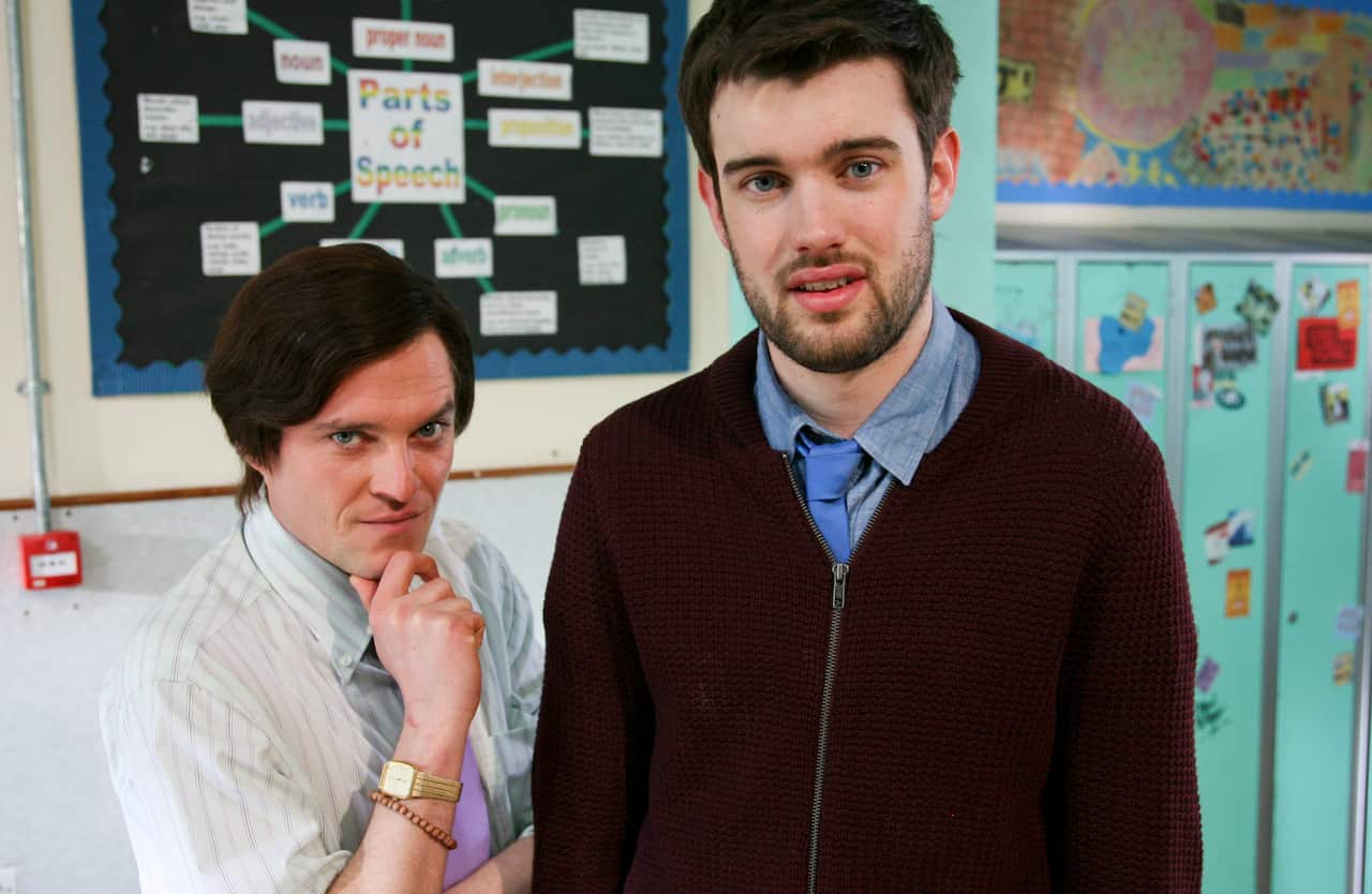 Mathew Horne and Jack Whitehall in Bad Education 