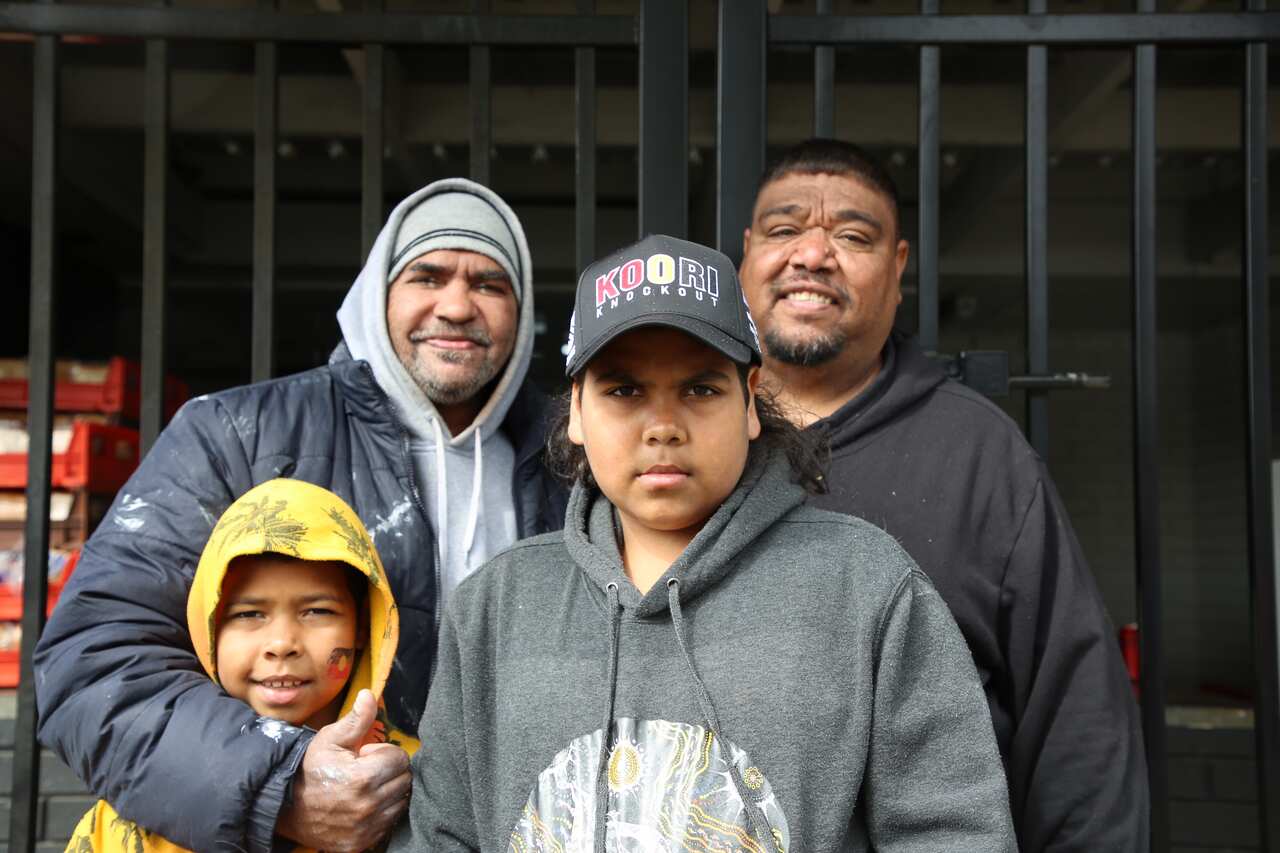 Some crew watching on