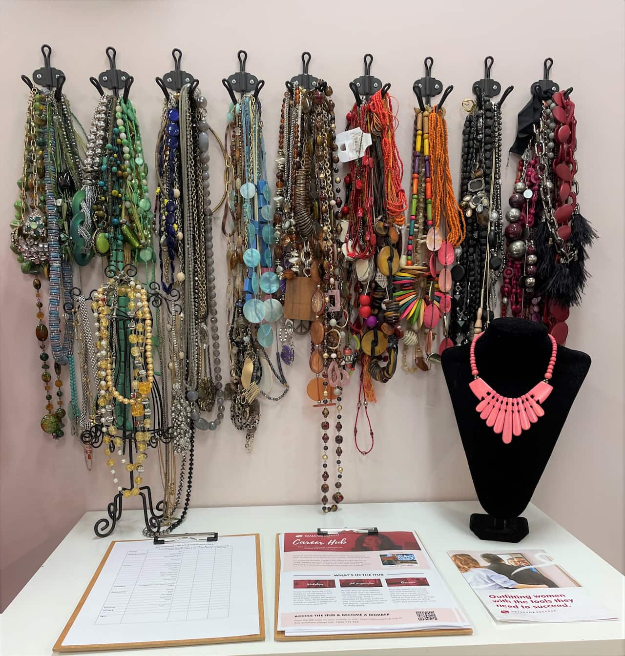Accessories at Dress for Success.