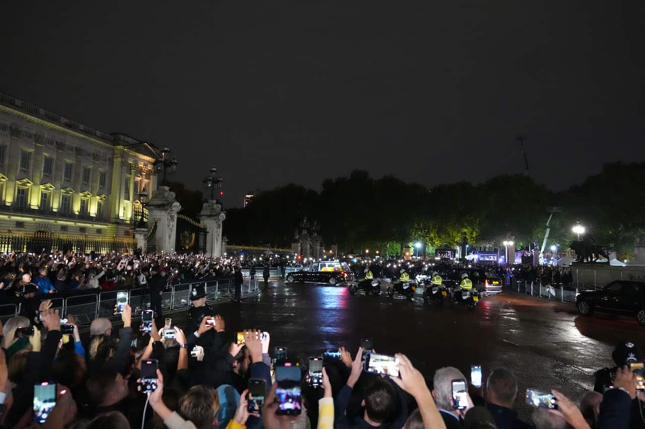 Queen Elizabeth II's Coffin Is Transferred To London