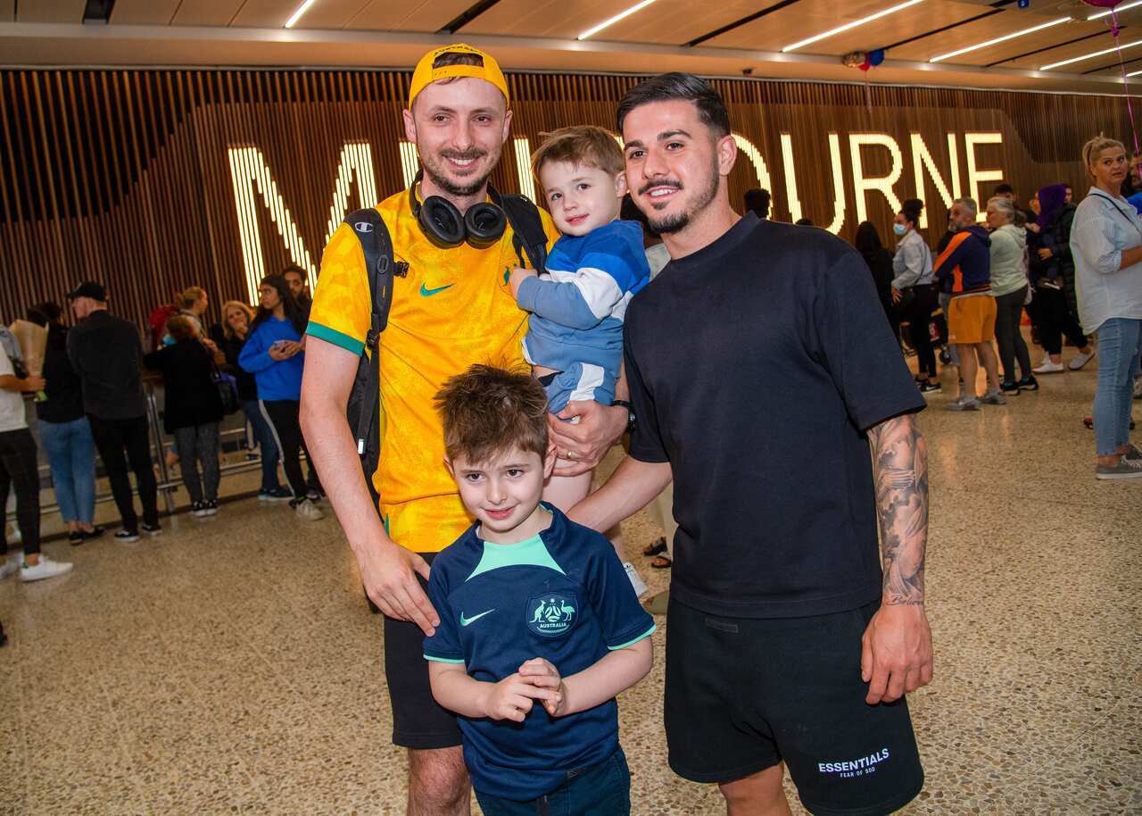 SOCCEROOS ARRIVAL MELBOURNE
