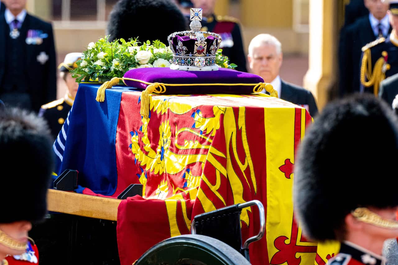 Queen's coffin transported to Palace of Westminster, London, UK - 14 Sept 2022