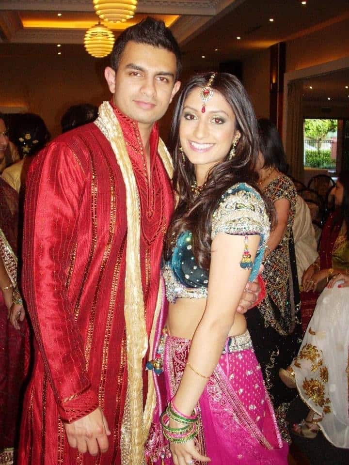 Vikram and Anaita at their wedding in Sydney 
