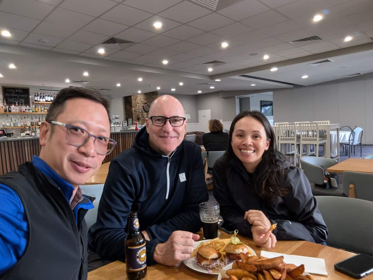 Jason with Olympics gold medalist, Scott McGrory, and his partner, Linh Nguyen at Medway Golf Club (1).jpeg