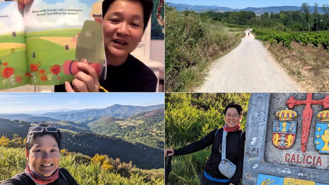 The book’s main character, Nana, a tiny, slimy snail, was inspired by the many snails Anna and fellow pilgrims encountered along the Camino de Santiago.
