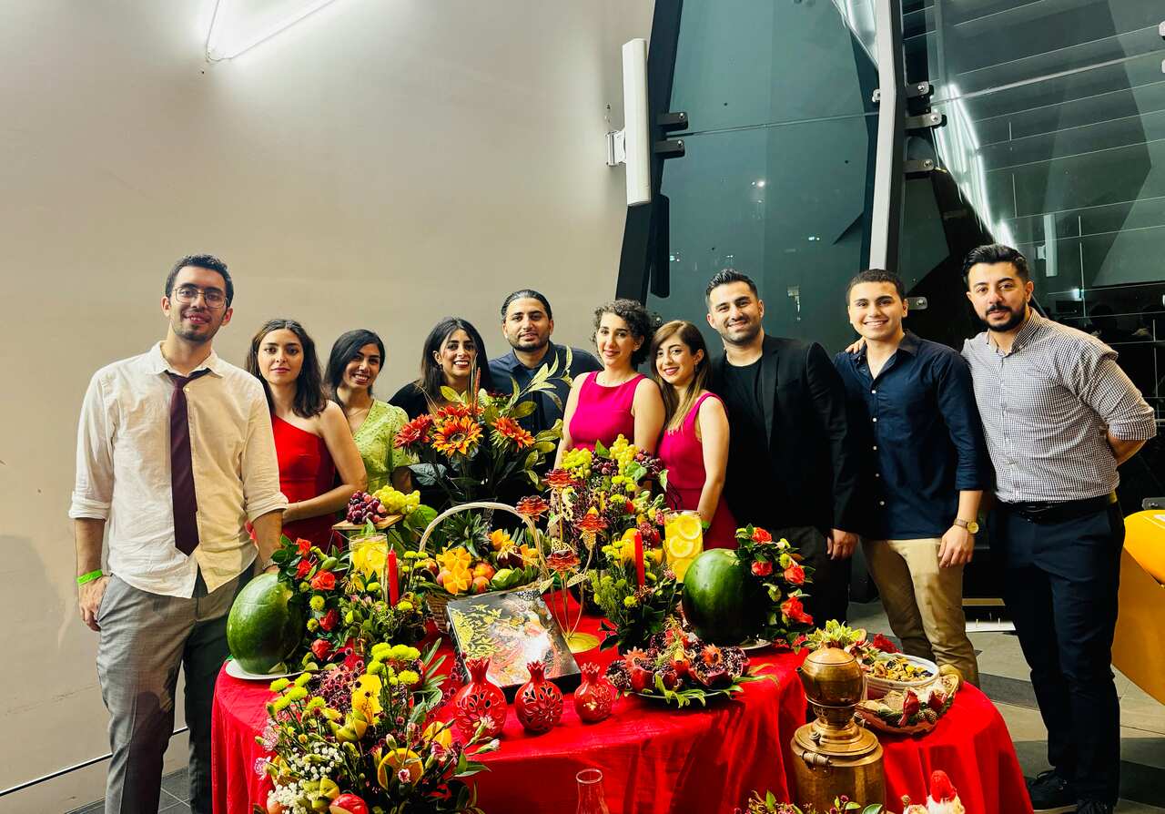 Some of the organizers of Yalda Night at UTS 2023