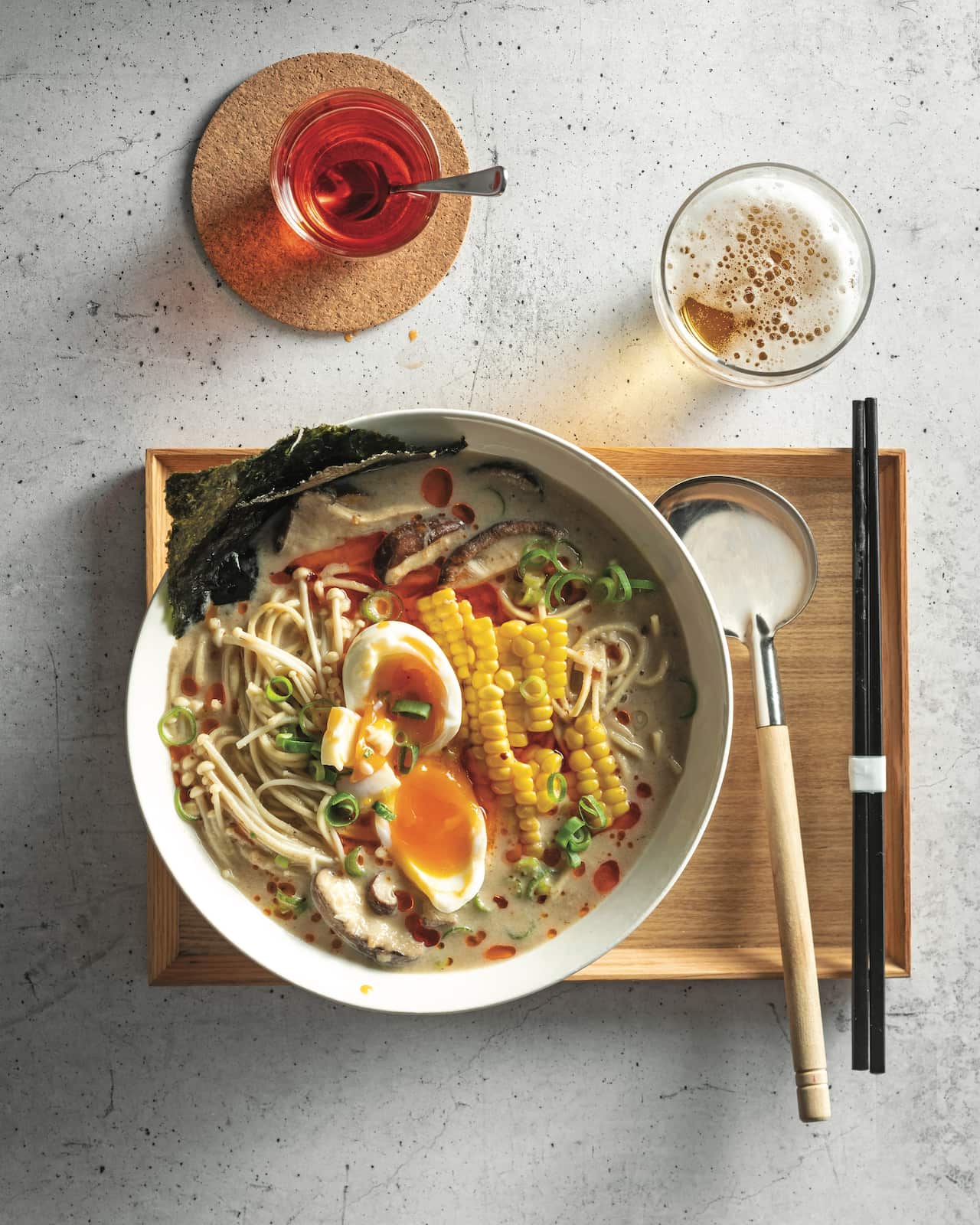 Spicy mushroom ramen