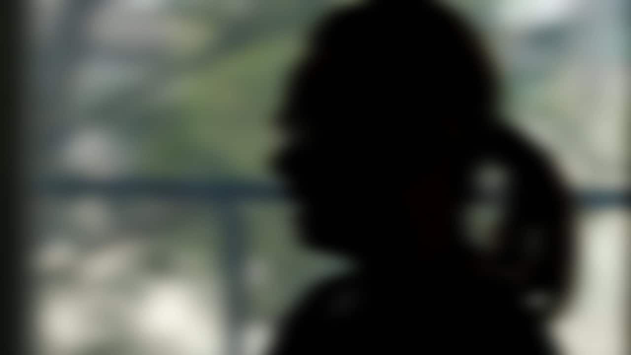 An actor representing "Aunty Jane" speaking with Living Black