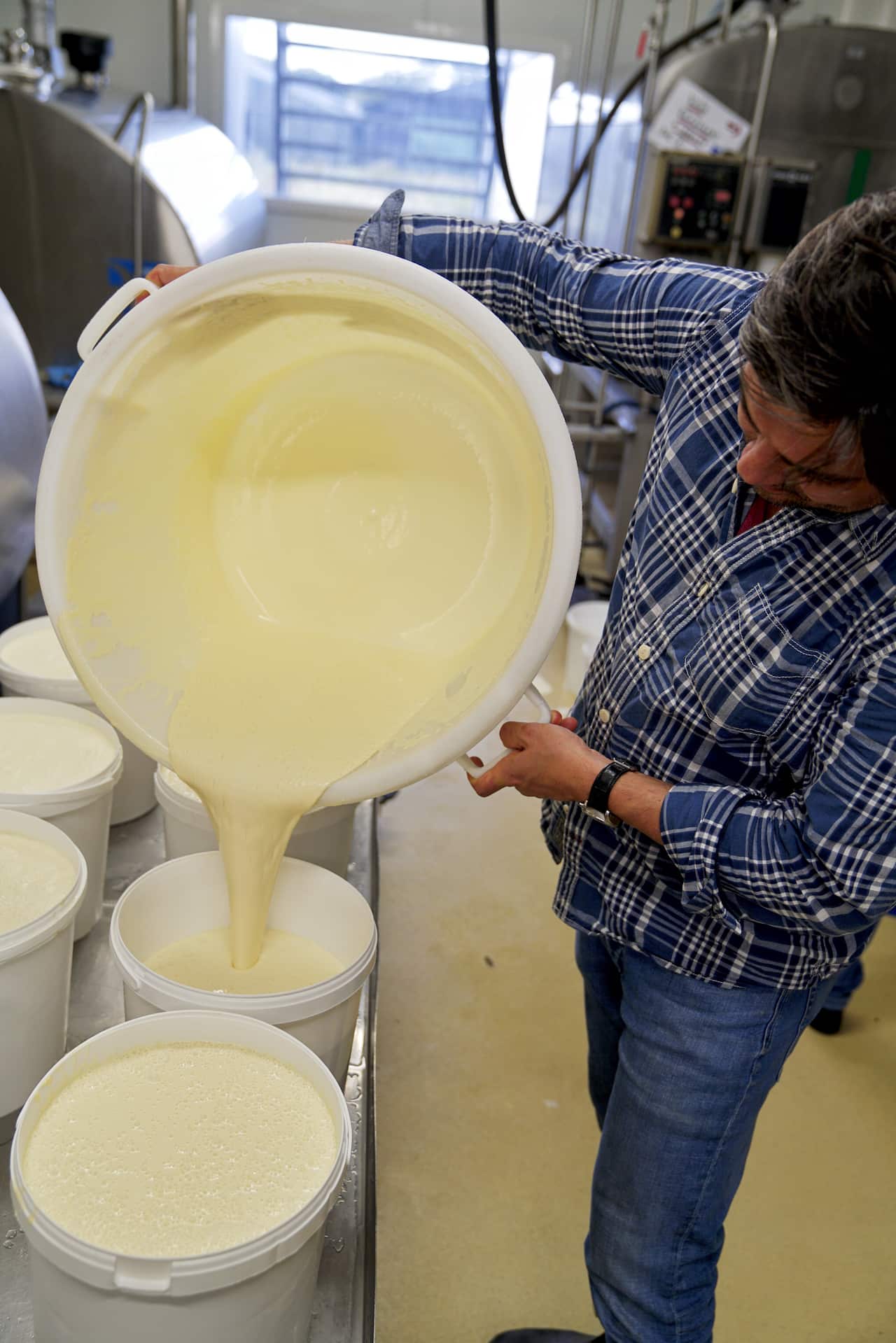 Checking out the RAW cream.jpg