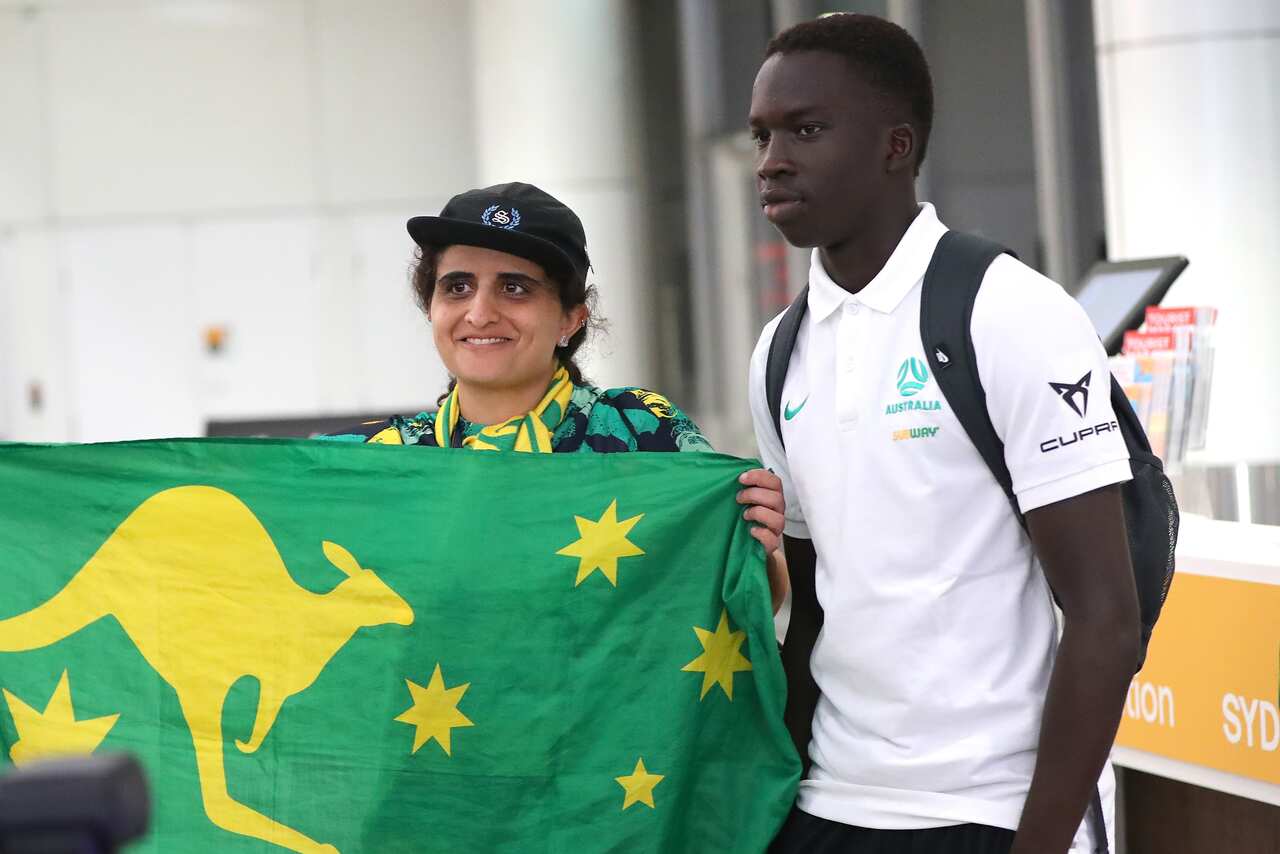 SOCCEROOS ARRIVAL SYDNEY