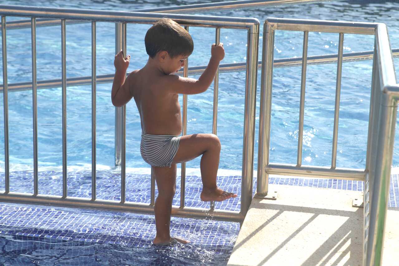 Children naturally curious around water 