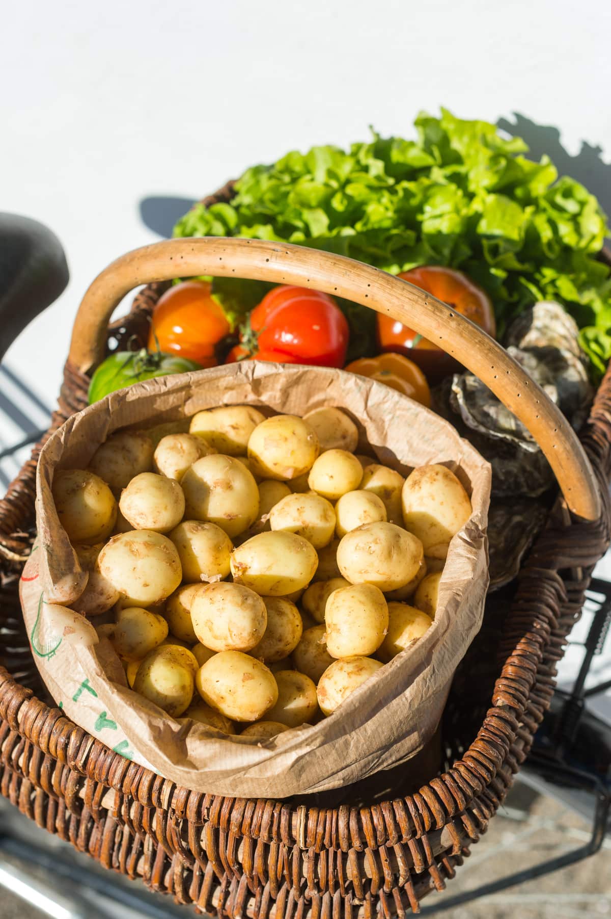 Potatoes and tomatoes