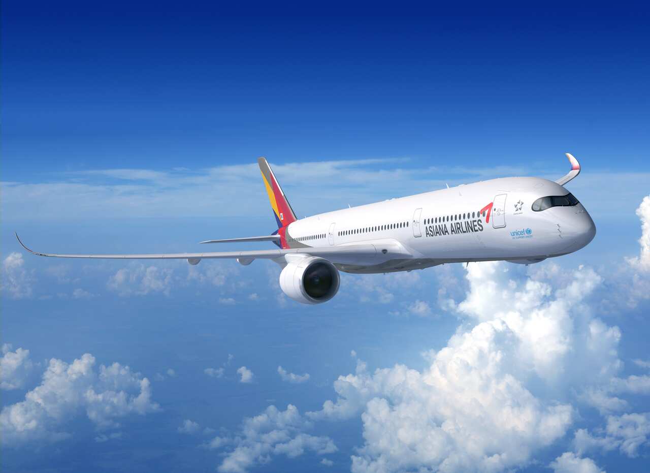 아시아나항공 A350 항공기. Source: Asiana airlines